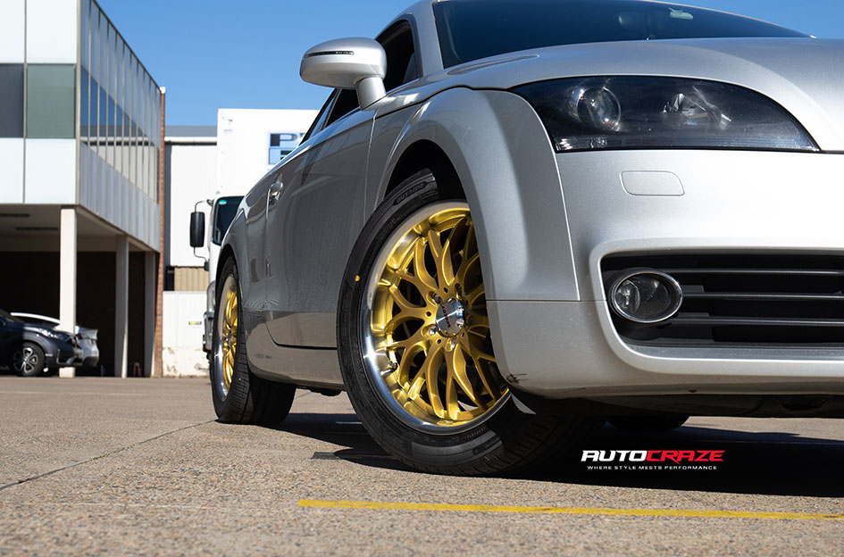 AUDI TT SPEEDY CHEETAH GOLD/MACHINED LIP