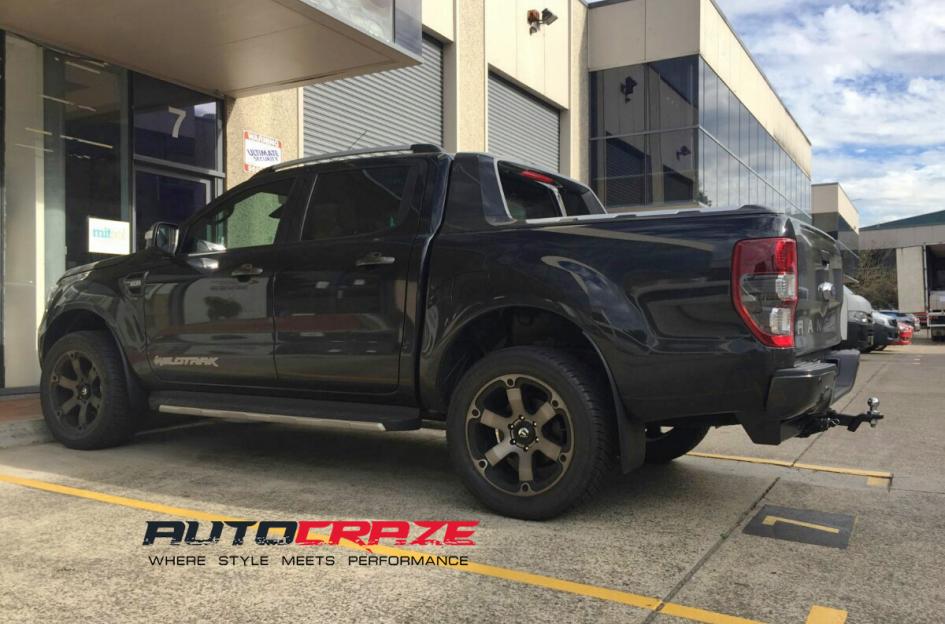 FORD RANGER BEAST BLACK & MACHINED WITH DARK TINT