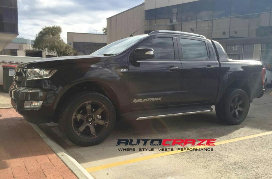 FORD RANGER BEAST BLACK & MACHINED WITH DARK TINT