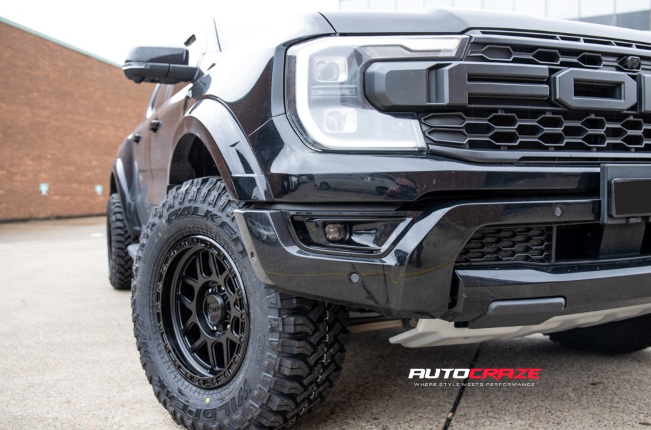 FORD RANGER NEXT GEN RAPTOR NEXT GEN KMC GRENADE MATTE BLACK