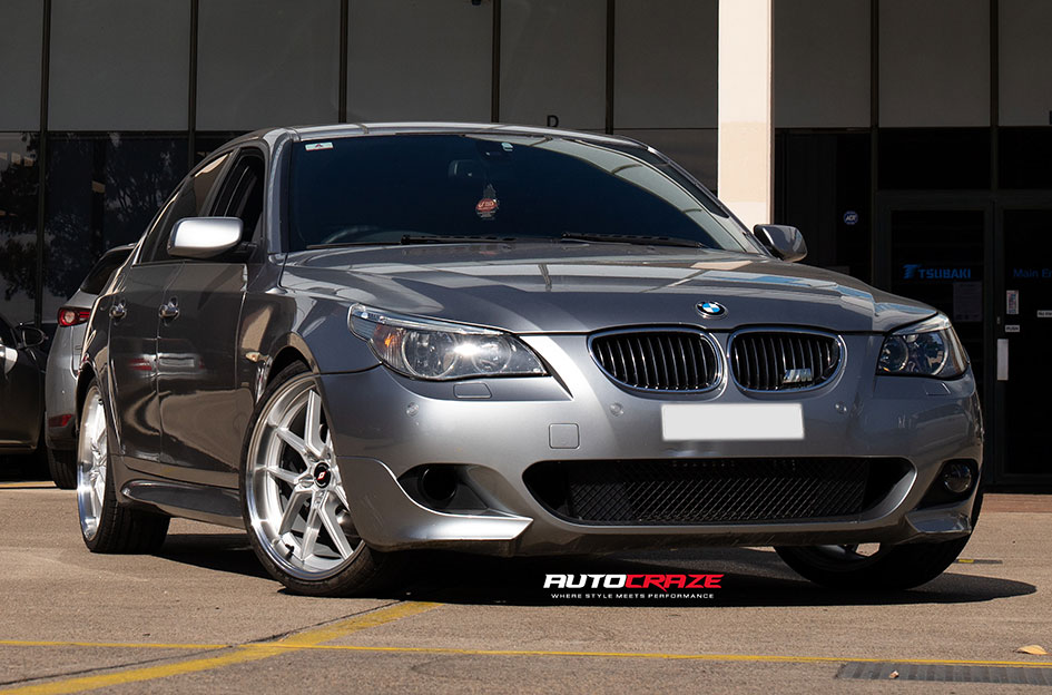 BMW 5 SERIES INFORGED KIKI5566 SILVER MACHINED FACE