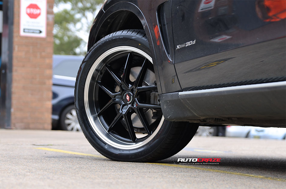BMW X5 INFORGED KIKI 5566 BLACK MACHINED LIP