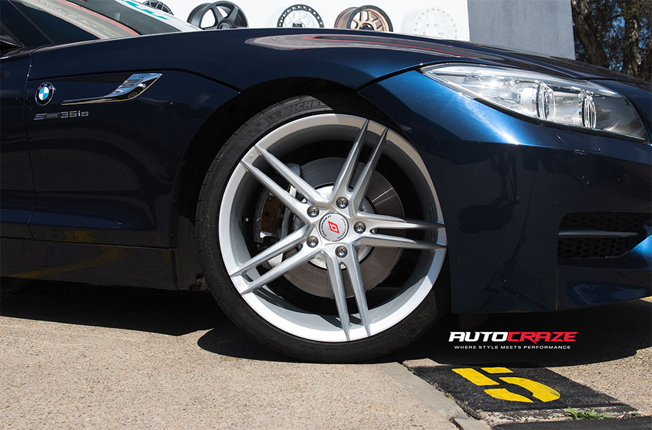 BMW Z4 INFORGED IFG33 SILVER MACHINED FACE