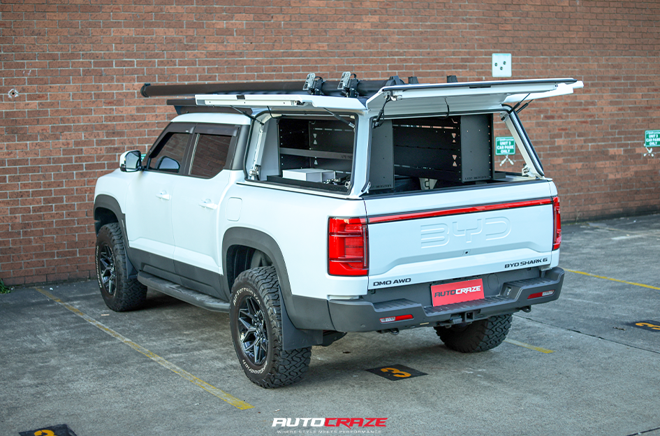 BYD SHARK FUEL FLUX GLOSS BLACK GREY TINT