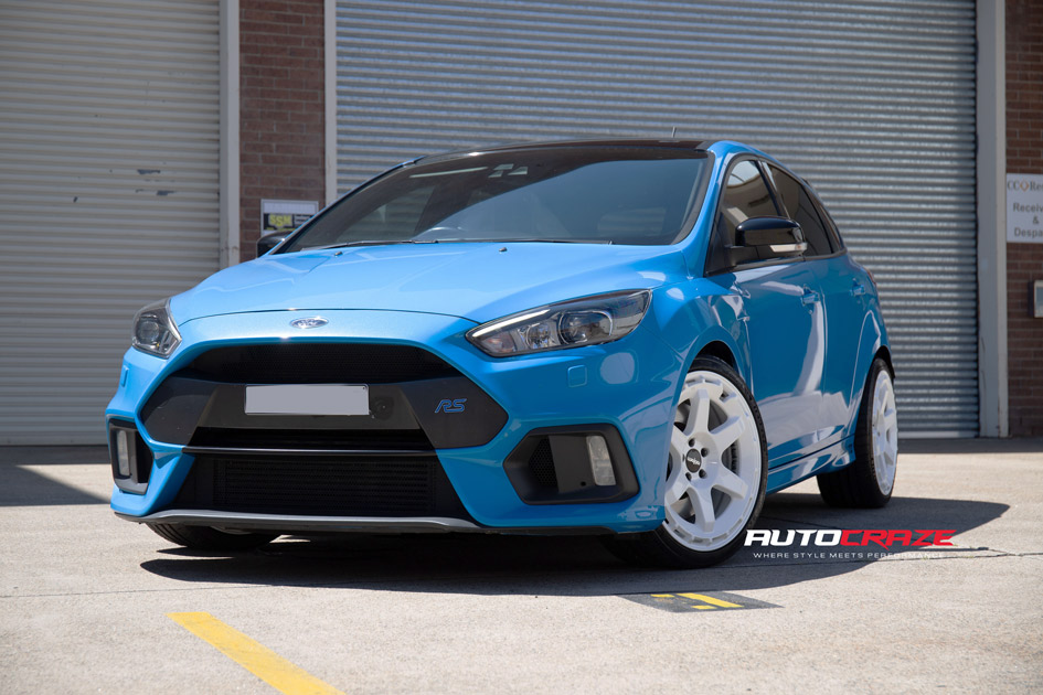 FORD FOCUS RS ROTIFORM KB1 WHITE WHEELS