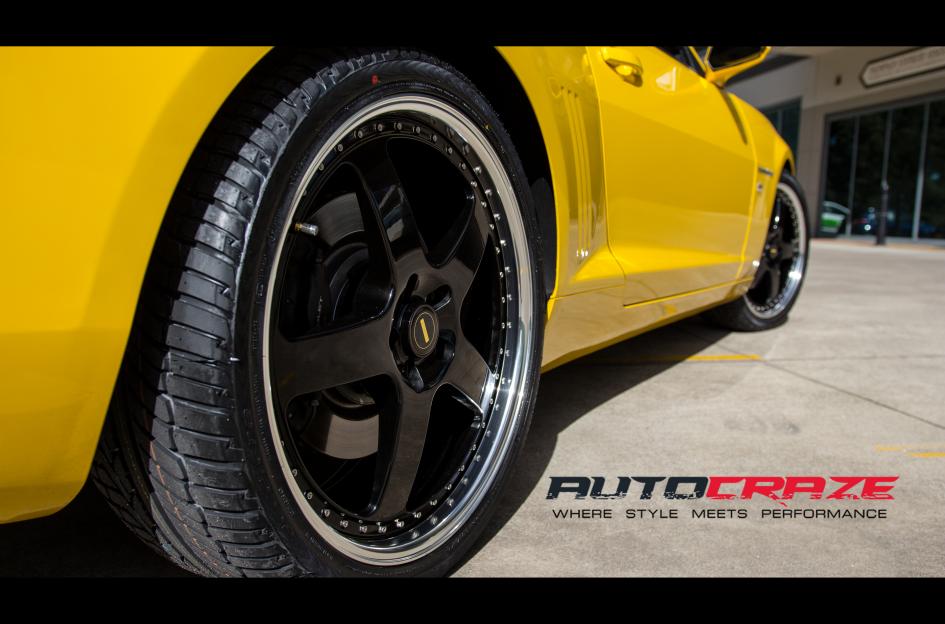 CHEVROLET CAMARO FR BLACK MACHINED LIP