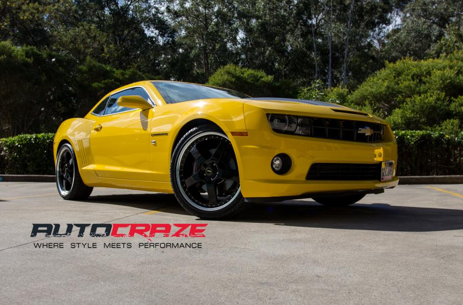 CHEVROLET CAMARO FR BLACK MACHINED LIP