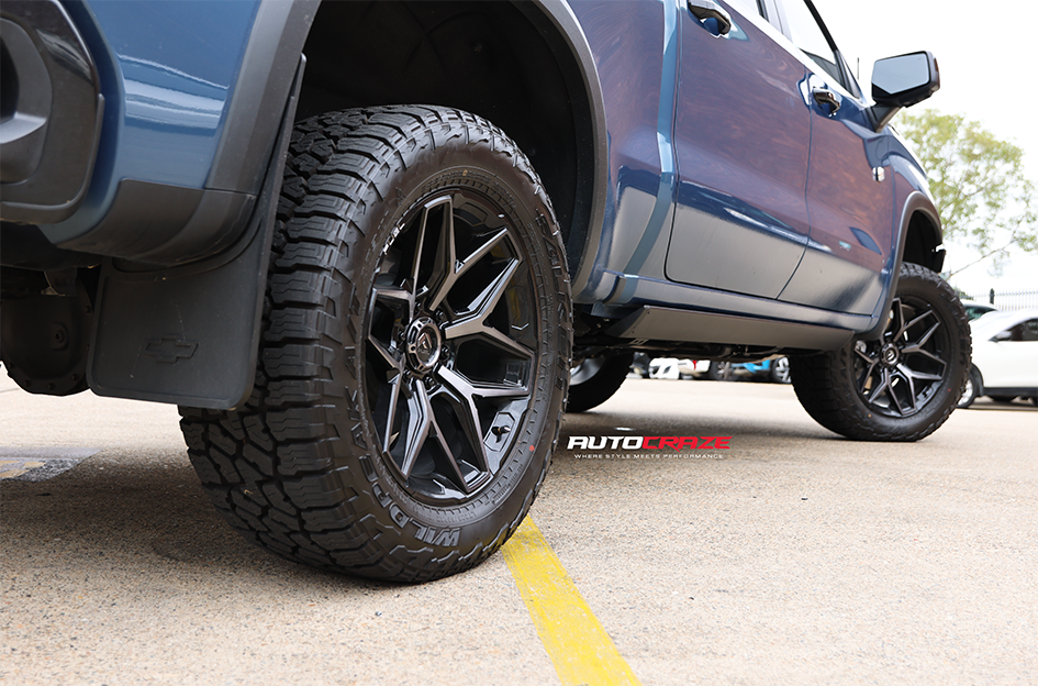 CHEVROLET SILVERADO FUEL FLUX GLOSS BLACK GREY TINT