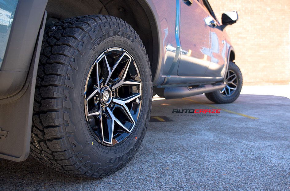CHEVROLET SILVERADO FUEL FLUX GLOSS BLACK GREY TINT