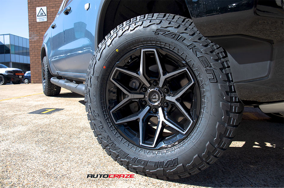 CHEVROLET SILVERADO FUEL FLUX GLOSS BLACK GREY TINT