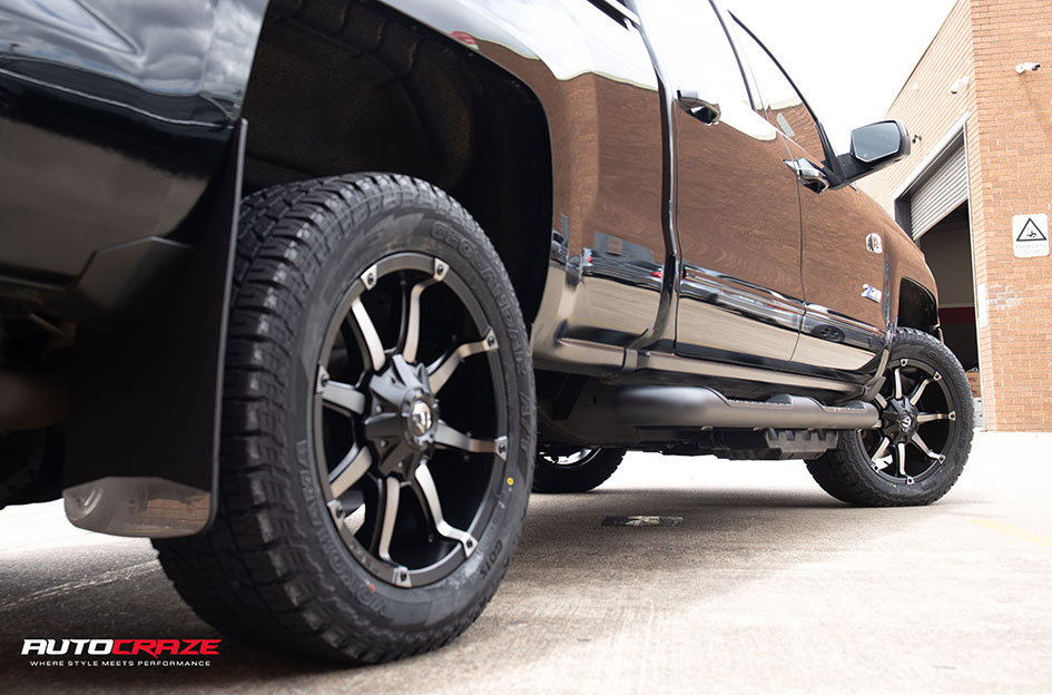 CHEVROLET SILVERADO FUEL COUPLER BLACK & MACHINED WITH TINT DARK