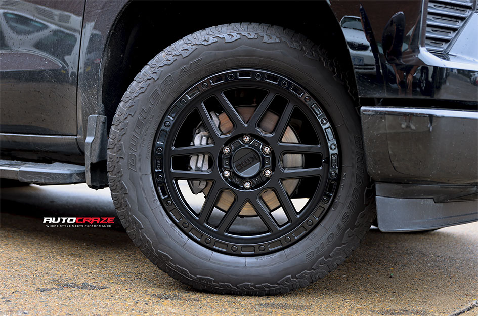 CHEVROLET SILVERADO KMC KM544 MESA SATIN BLACK