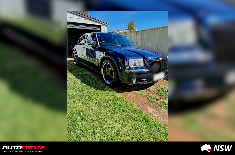 CHRYSLER 300C SIMMONS FR1 GLOSS BLACK MACHINED LIP
