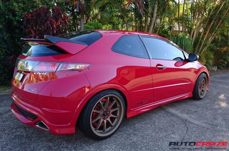 HONDA CIVIC 5 STUD ROTATE MATTE BRONZE