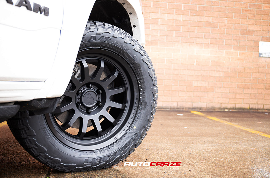 DODGE RAM BLACK RHINO RAPID MATTE BLACK