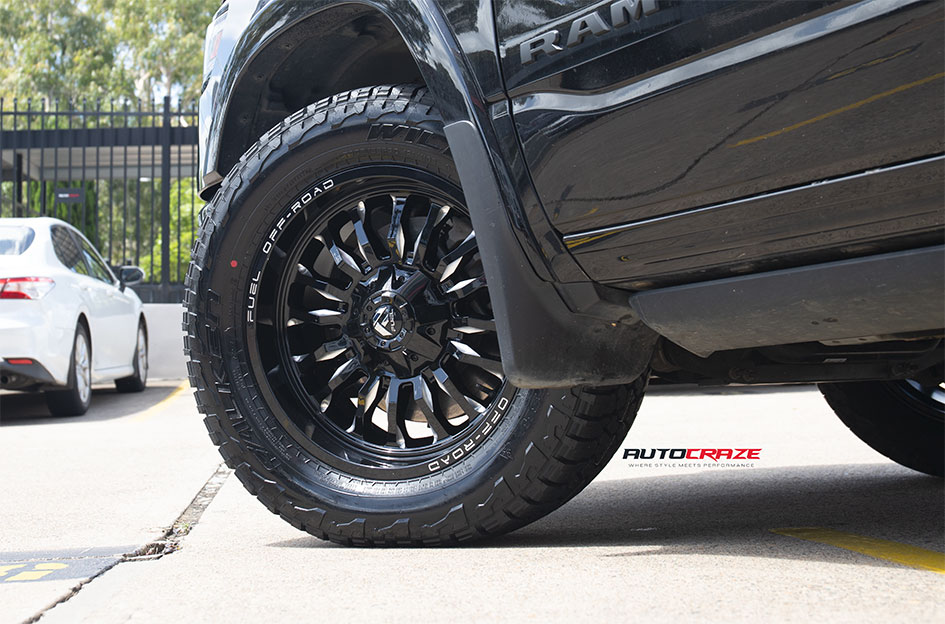 DODGE RAM FUEL ARC GLOSS BLACK MILLED
