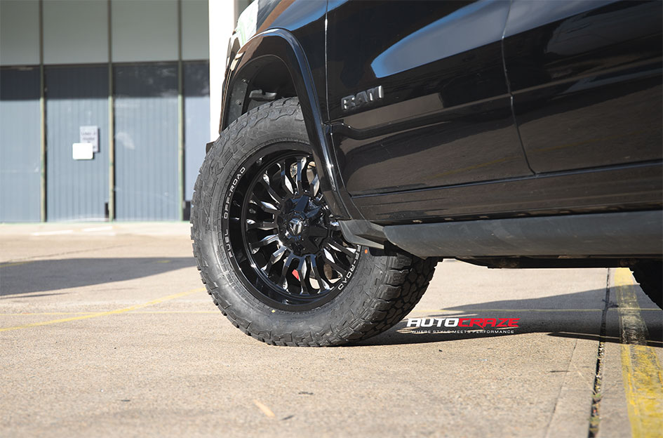 DODGE RAM FUEL ARC GLOSS BLACK MILLED