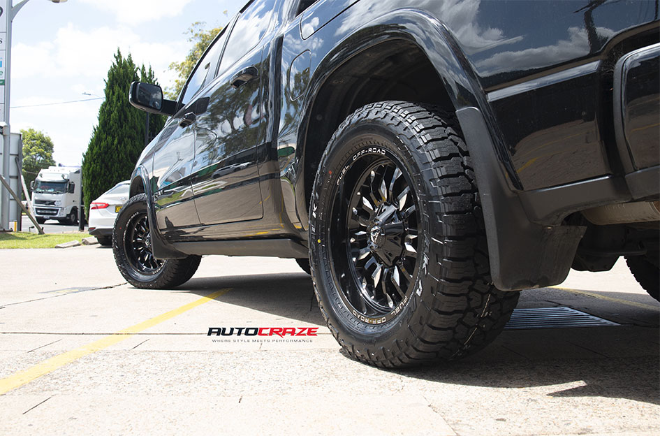 DODGE RAM FUEL ARC GLOSS BLACK MILLED