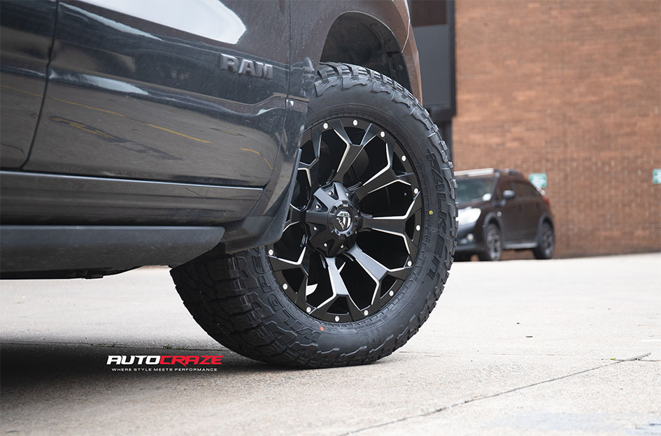 DODGE RAM FUEL ASSAULT MATTE BLACK MILLED 