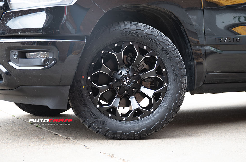 DODGE RAM FUEL ASSAULT MATTE BLACK MILLED 