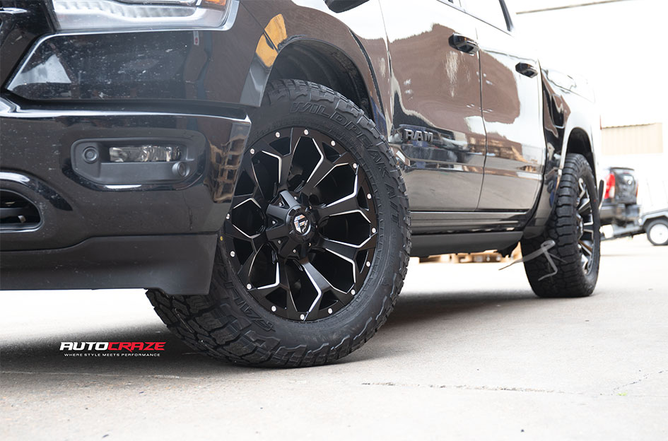 DODGE RAM FUEL ASSAULT MATTE BLACK MILLED 