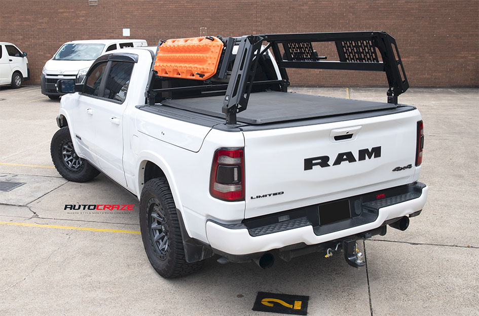 DODGE RAM FUEL COVERT MATTE GUN METAL BLACK RING
