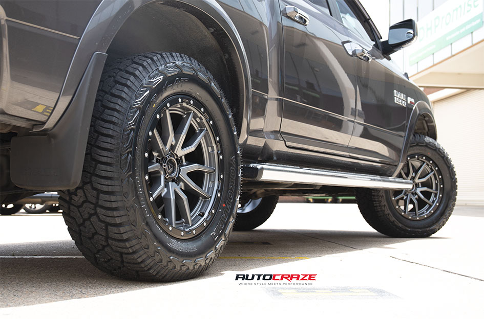 DODGE RAM FUEL REBEL MATTE GUNMETAL