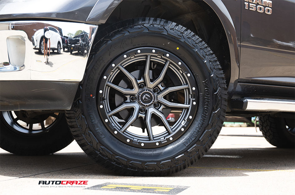 DODGE RAM FUEL REBEL MATTE GUNMETAL