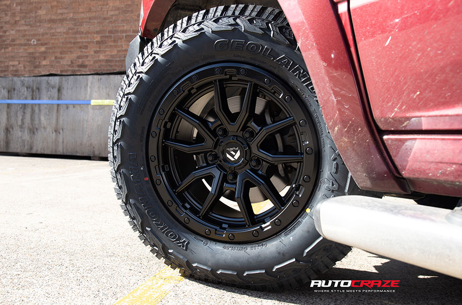 DODGE RAM FUEL REBEL 5 MATTE BLACK 