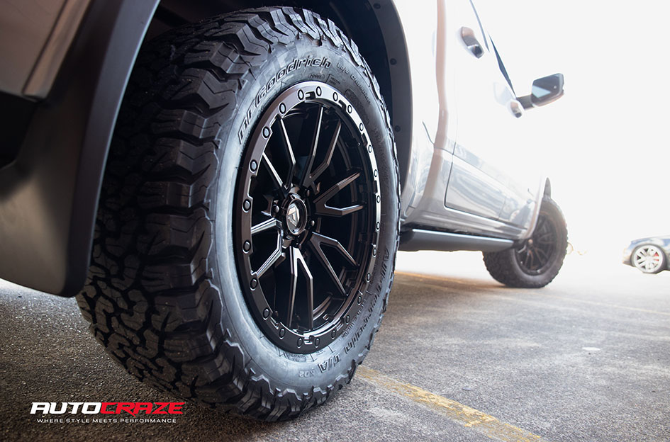 DODGE RAM FUEL REBEL 6 MATTE BLACK 