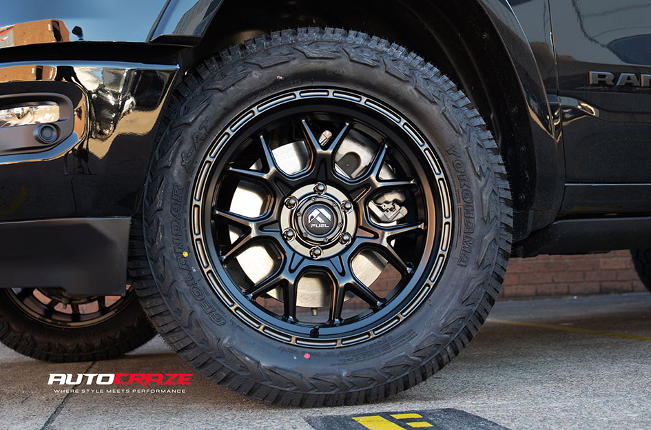 DODGE RAM FUEL TECH MATTE BLACK
