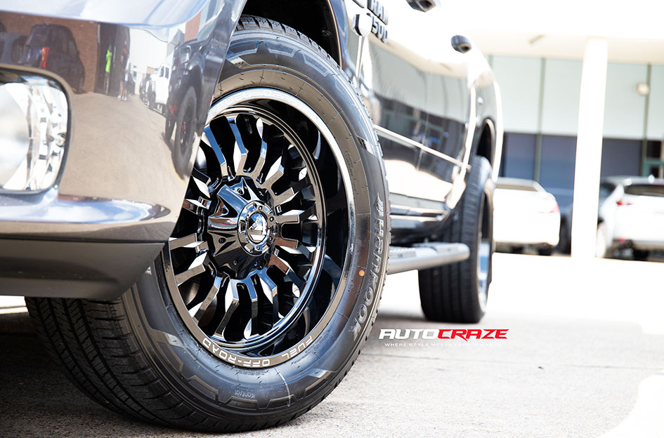 DODGE RAM FUEL ARC D795 GLOSS BLACK MILLED 