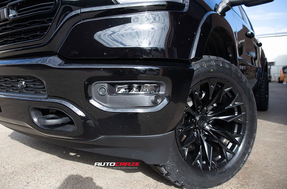 DODGE RAM FUEL FLAME 6 MATTE BLACK