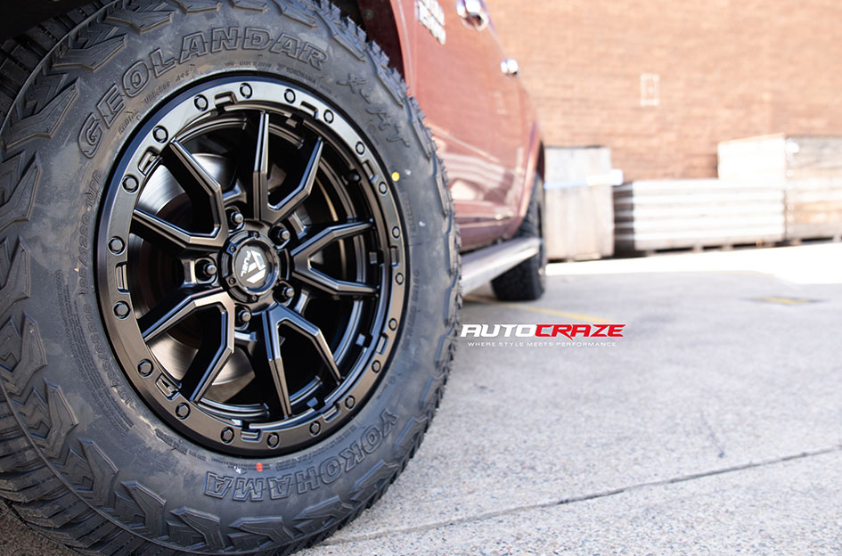 DODGE RAM FUEL REBEL 5 MATTE BLACK 