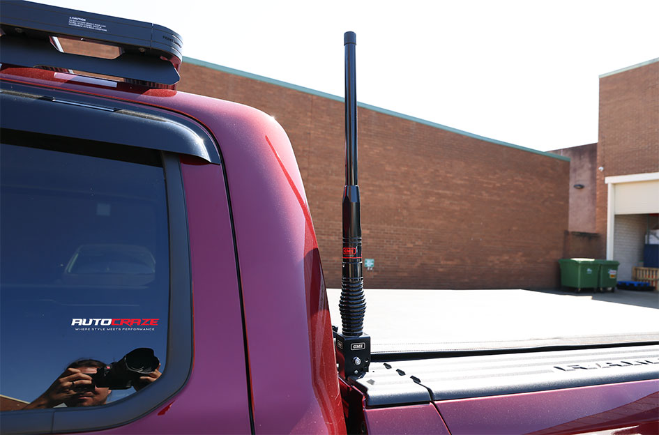 DODGE RAM KMC RECON GLOSS BLACK MACHINED RED TINT