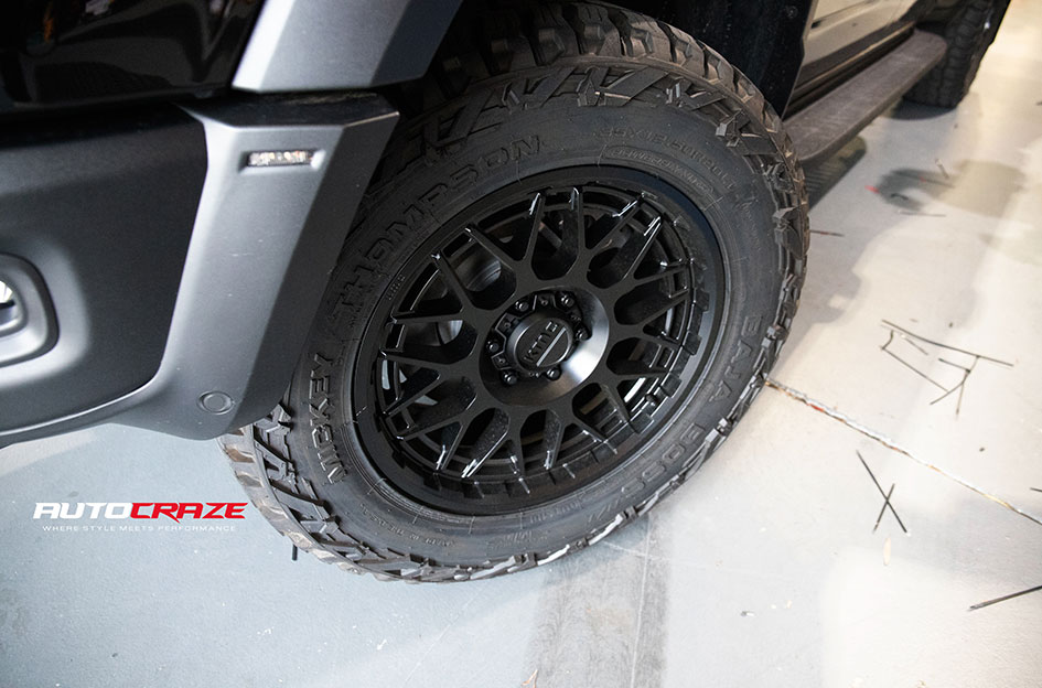 DODGE RAM KMC TECHNIC SATIN BLACK