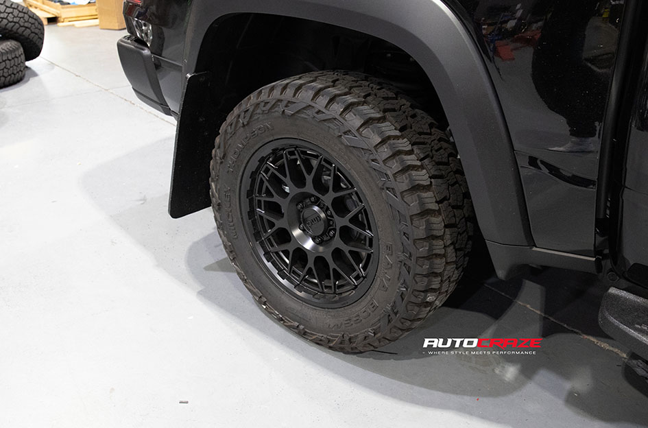 DODGE RAM KMC TECHNIC SATIN BLACK