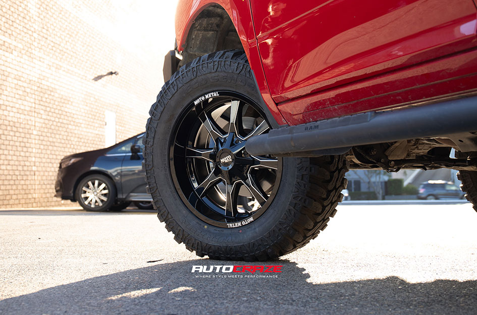 DODGE RAM MOTO METAL MO970 SATIN BLACK MILLED 