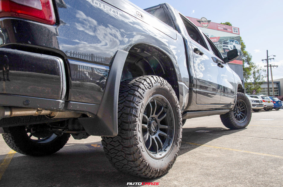 DODGE RAM 1500 KMC WRATH SATIN BLACK