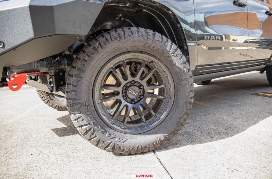 DODGE RAM 1500 KMC WRATH SATIN BLACK