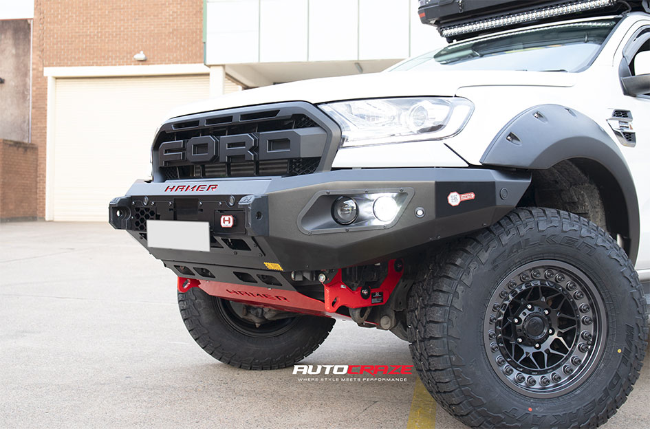 FORD EVEREST BLACK RHINO ALPHA MATTE BLACK W/ GUNMETAL LIP