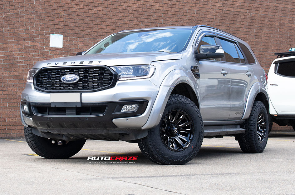 FORD EVEREST FUEL BLITZ GLOSS BLACK MILLED 