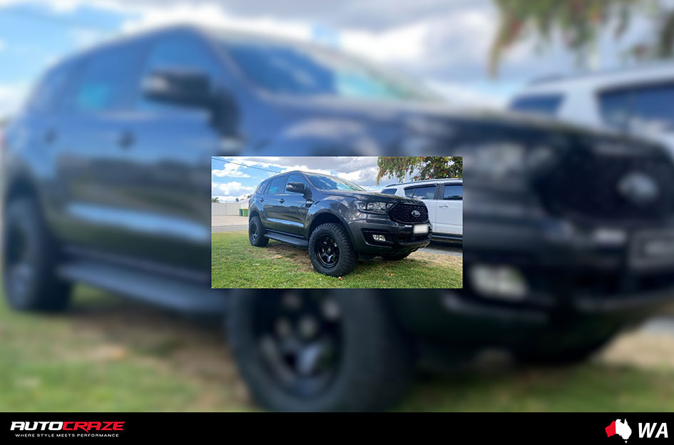 FORD EVEREST FUEL SHOK MATTE BLACK 