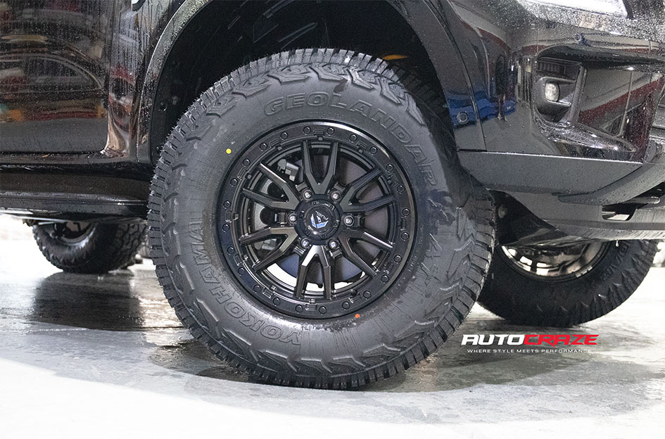 FORD EVEREST NEXT GEN FUEL REBEL 6 MATTE BLACK 