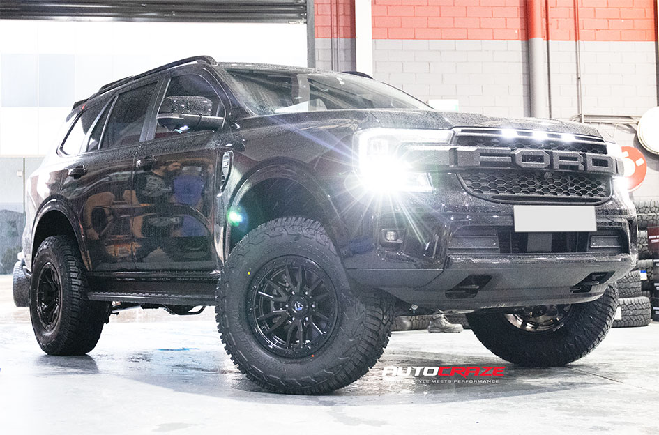 FORD EVEREST NEXT GEN FUEL REBEL 6 MATTE BLACK 