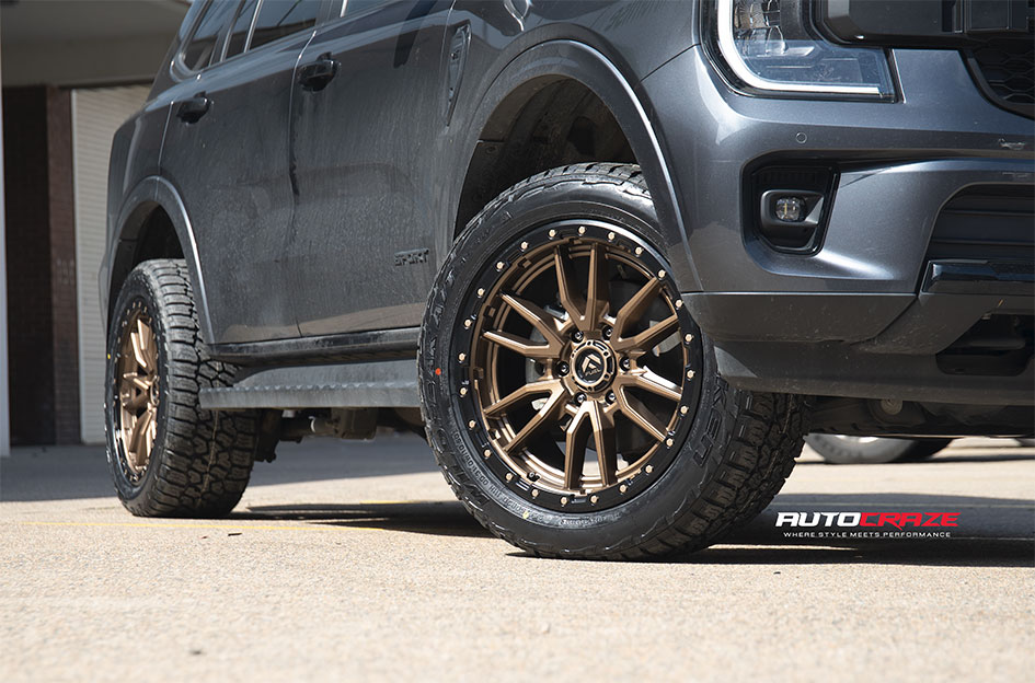 FORD EVEREST NEXT GEN FUEL REBEL 6 BRONZE W/ BLACK LIP