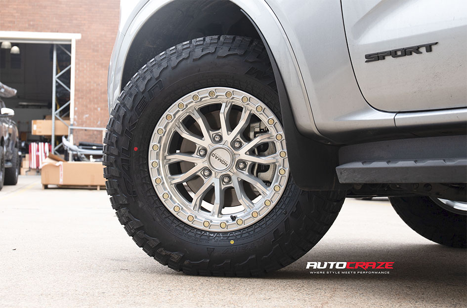 FORD EVEREST NEXT GEN NOMAD N133 SILVER MACHINED FACE