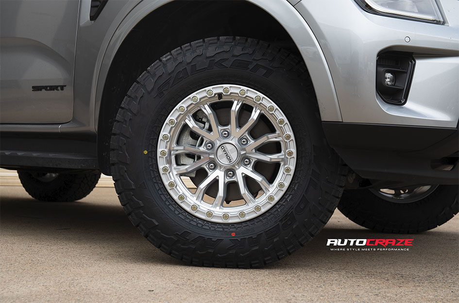 FORD EVEREST NEXT GEN NOMAD N133 SILVER MACHINED FACE