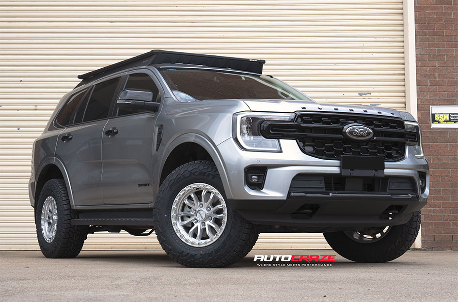 FORD EVEREST NEXT GEN NOMAD N133 SILVER MACHINED FACE