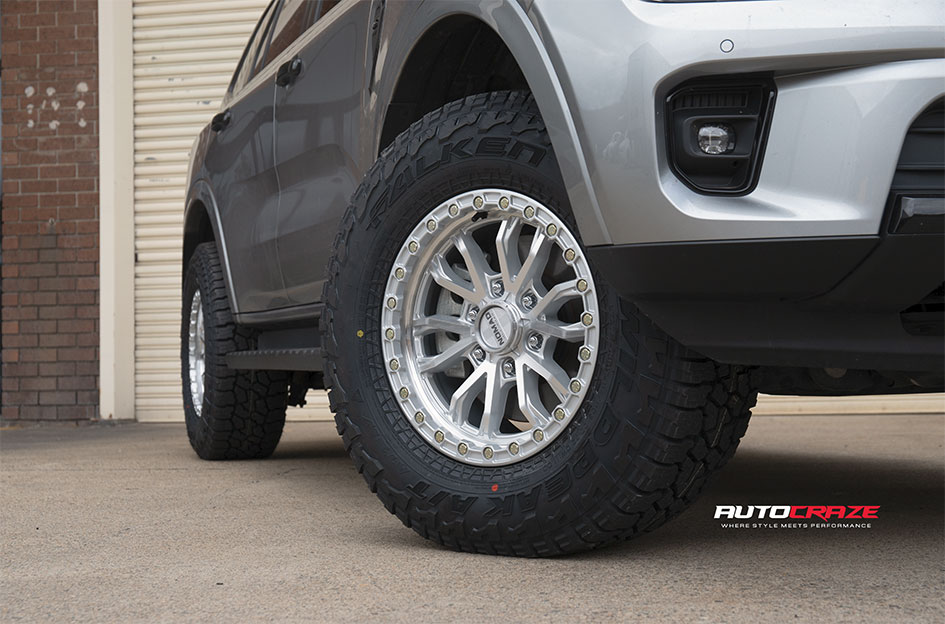FORD EVEREST NEXT GEN NOMAD N133 SILVER MACHINED FACE